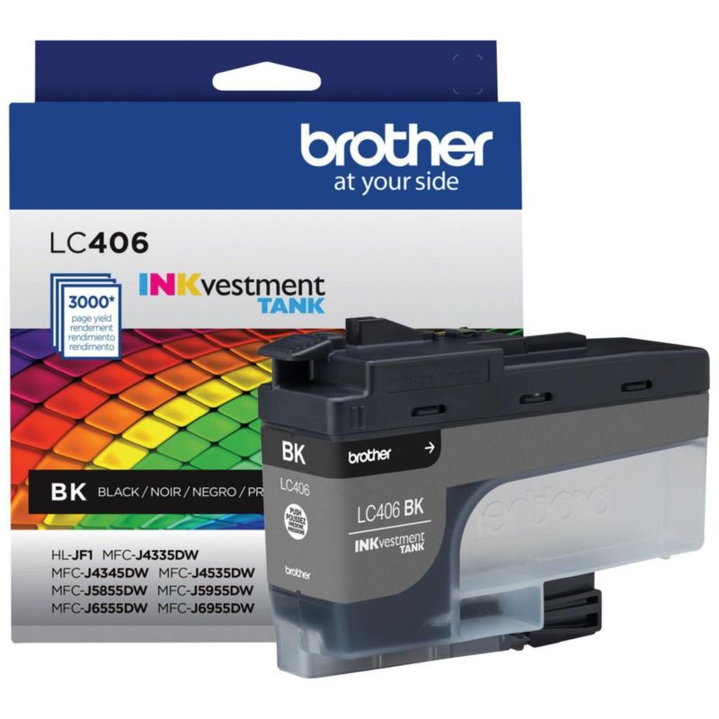 Cartucho de tinta Brother LC406BK original negro de rendimiento estándar