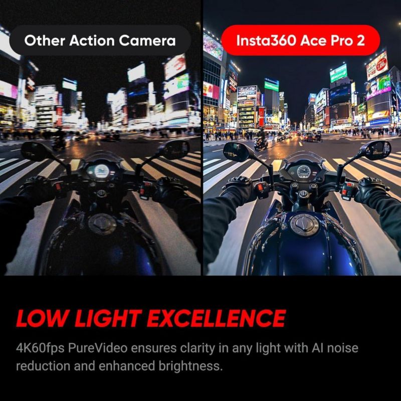 Cámara de acción Insta360 Ace Pro 2 8K impermeable con IA