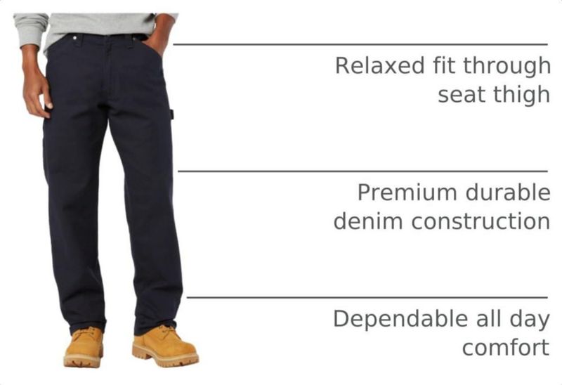 Vaqueros de Carpintero Levi Strauss Signature Gold 46 cm Corte Holgado