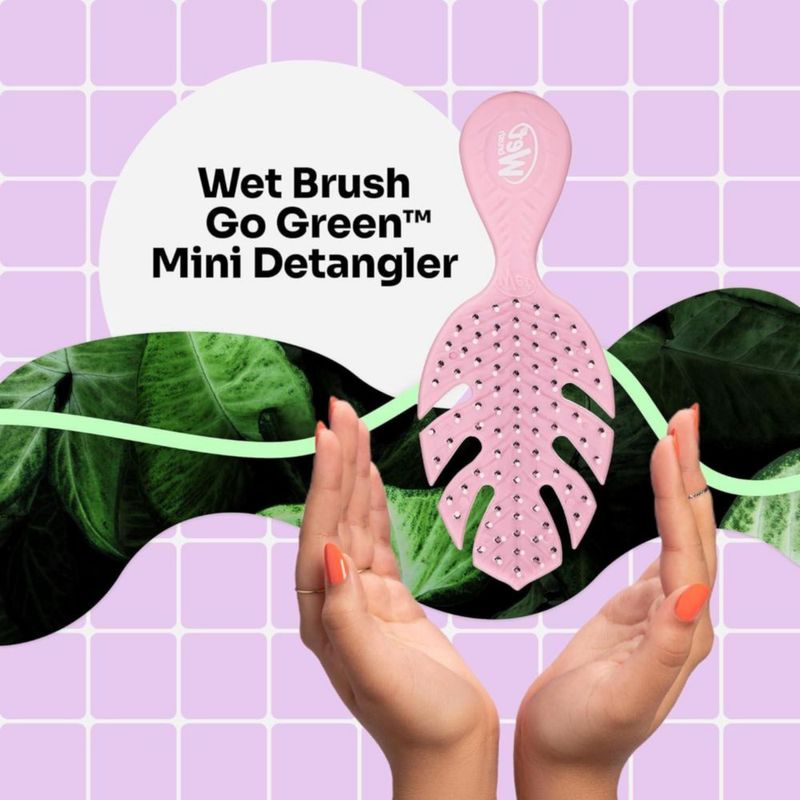 Cepillo de pelo Wet Brush Go Green Mini Detangler Pink