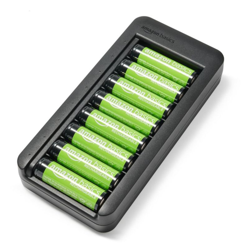Baterías recargables Amazon Basics AA NiMH 2000 mAh x8