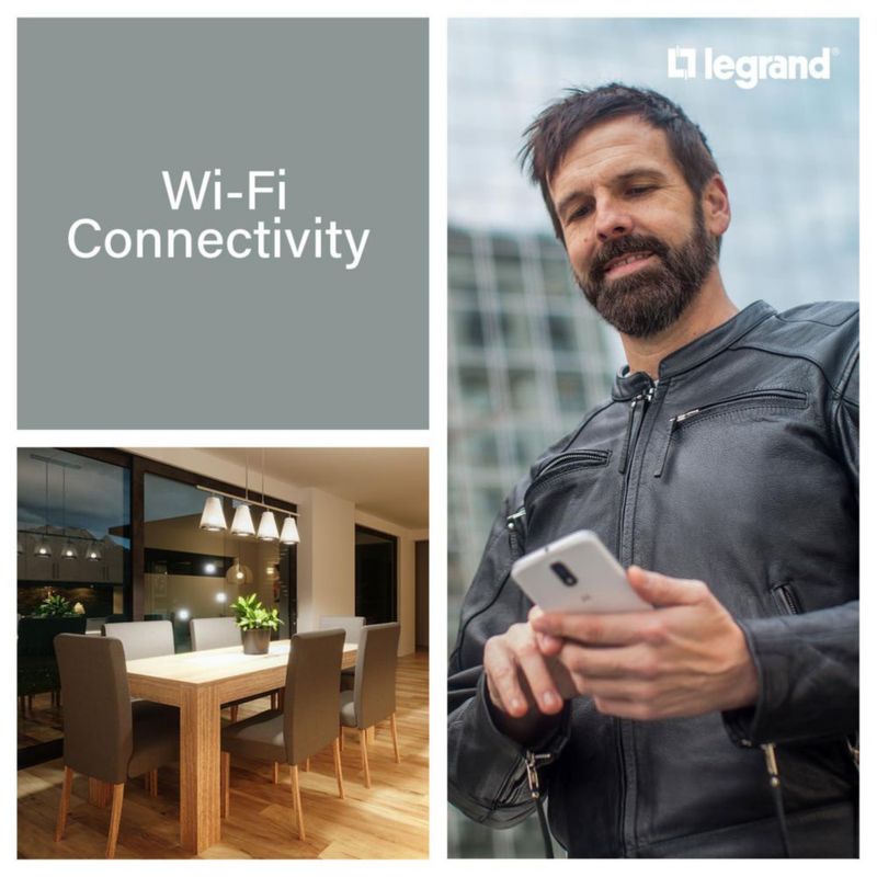 Interruptor Dimmer Legrand Radiant Wi‑Fi Matter (1 unidad)