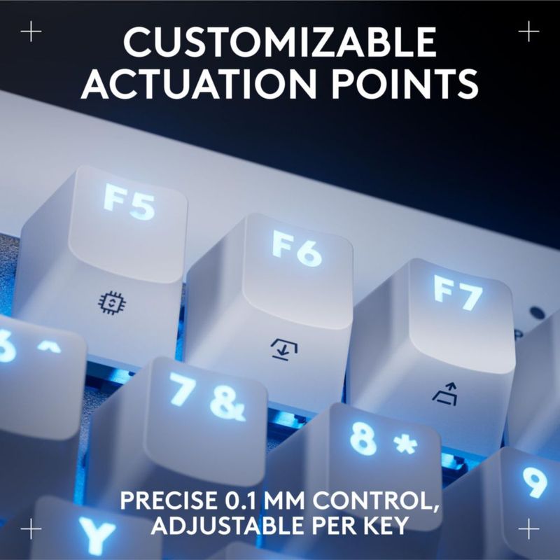 Teclado Gaming Logitech G PRO X TKL Rapid Tenkeyless White