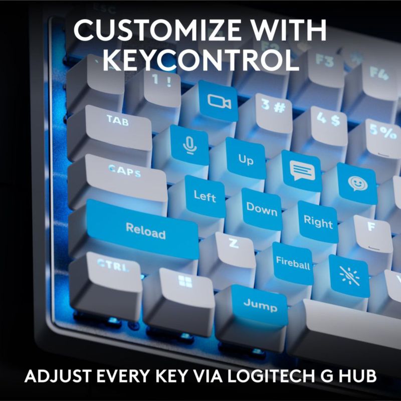 Teclado Gaming Logitech G PRO X TKL Rapid Tenkeyless White