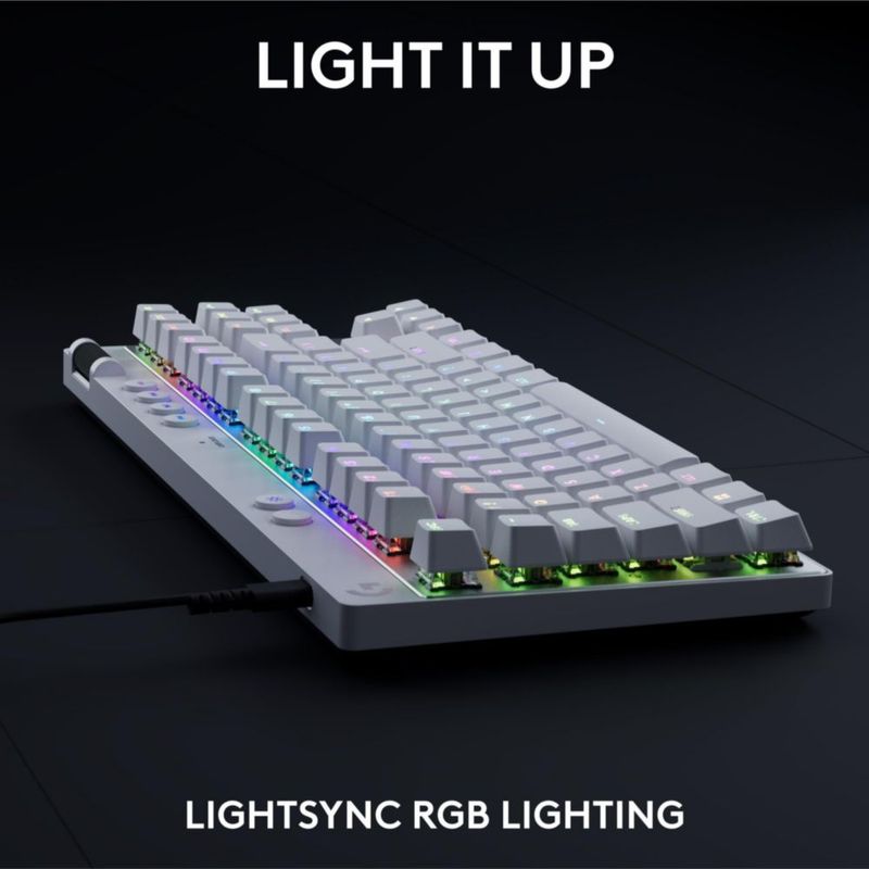 Teclado Gaming Logitech G PRO X TKL Rapid Tenkeyless White
