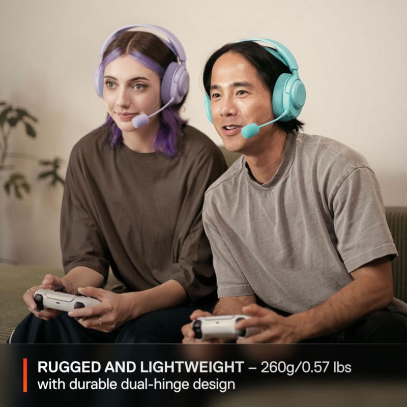 SteelSeries Arctis Nova 3P Auriculares Inalámbricos para Juegos Lavanda