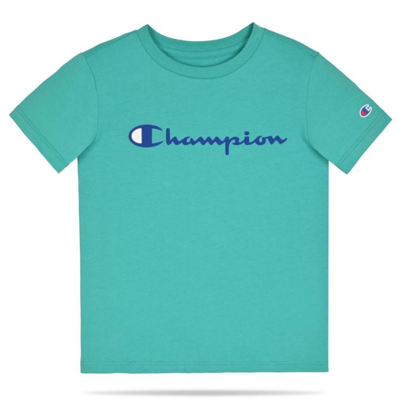 Conjunto Champion para niños de 2 piezas: camiseta de manga corta y short de malla