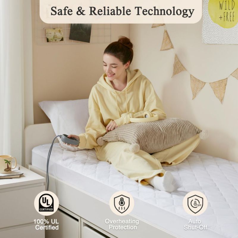 Protector de Colchón Eléctrico Beautyrest Twin 99x191x38 cm 5 Niveles de Calor