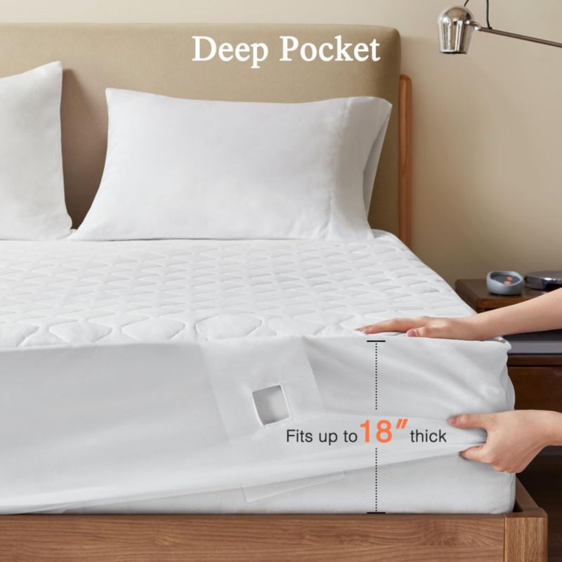 Protector de Colchón Eléctrico Beautyrest Twin 99x191x38 cm 5 Niveles de Calor