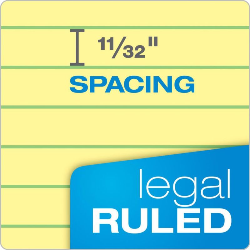 Bloc de notas Ampad Legal 21x29 cm 50 hojas 4 unidades Canario