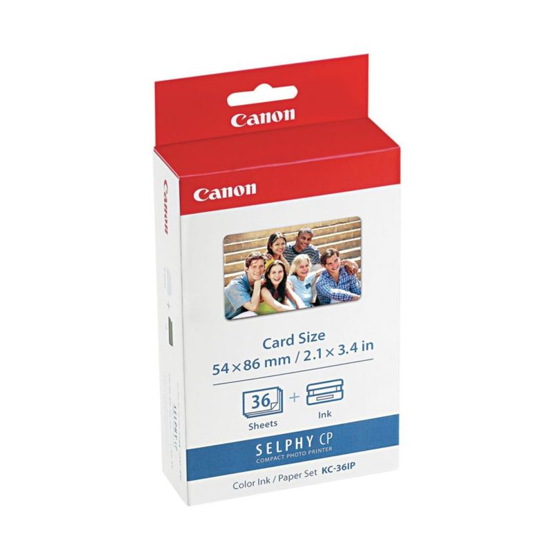 Papel fotográfico Canon KC-36IP 36 hojas + tinta de color