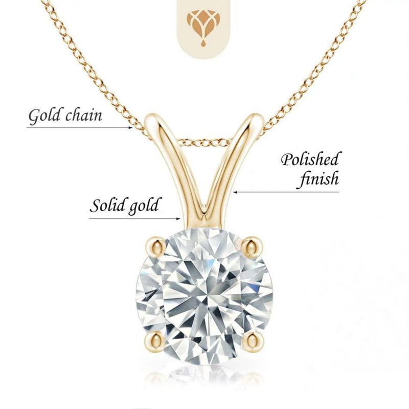 COLLAR The Diamond Deal 033 ct 14k Oro Amarillo 46 cm