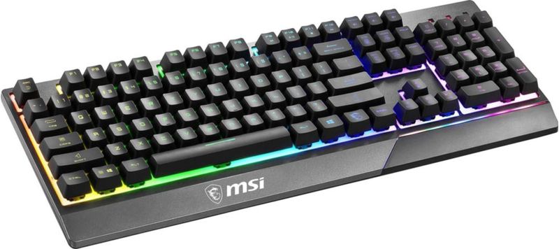 Teclado Gaming MSI Vigor GK30 RGB hidrófugo negro