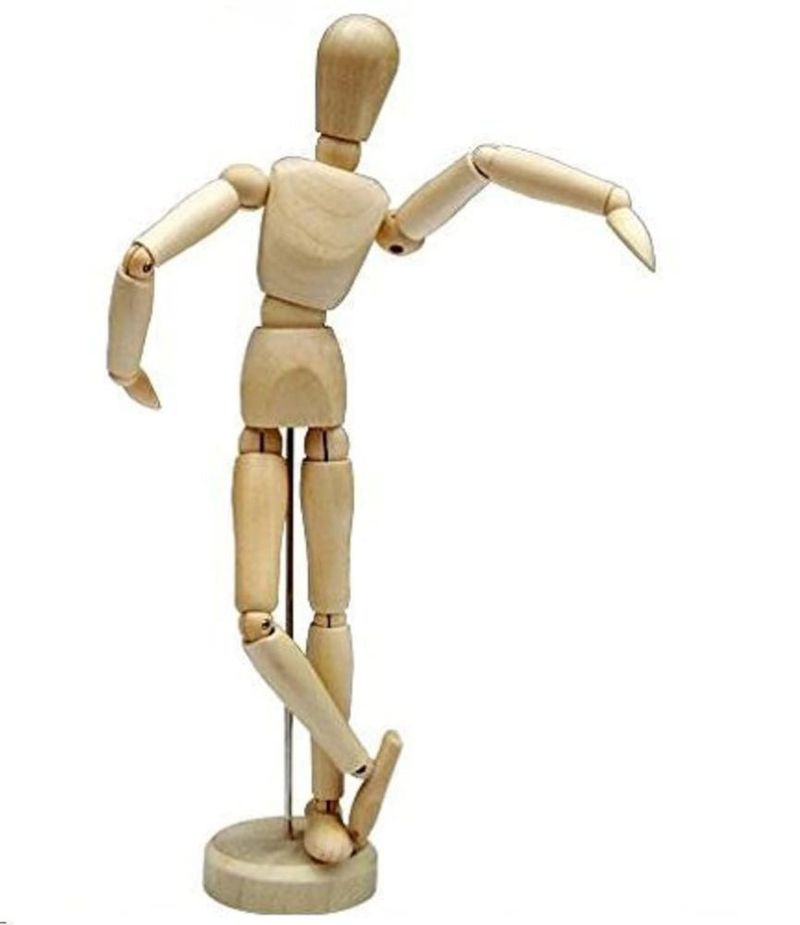 Maniquí HSOMiD de Madera Articulado 30 cm para Artistas