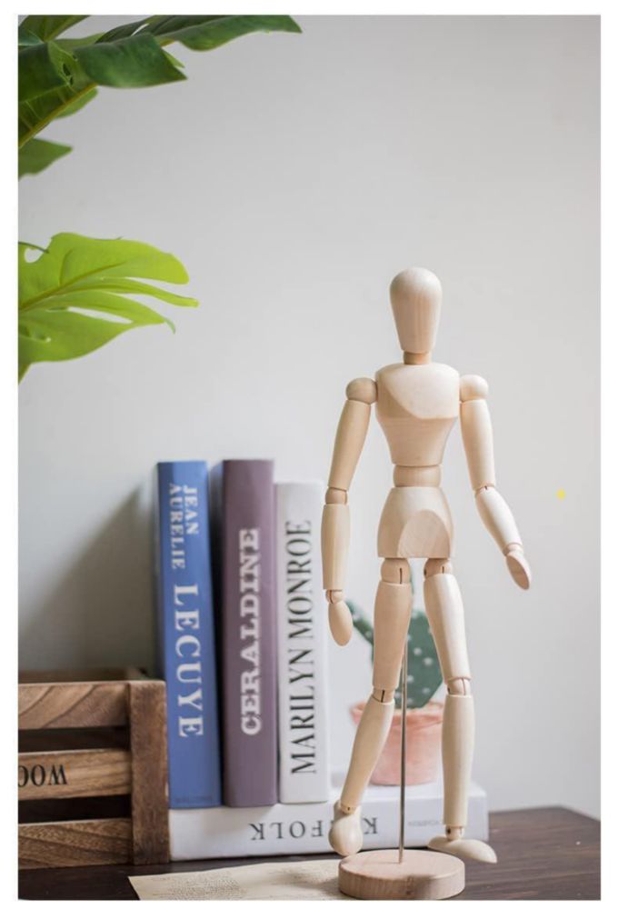 Maniquí HSOMiD de Madera Articulado 30 cm para Artistas