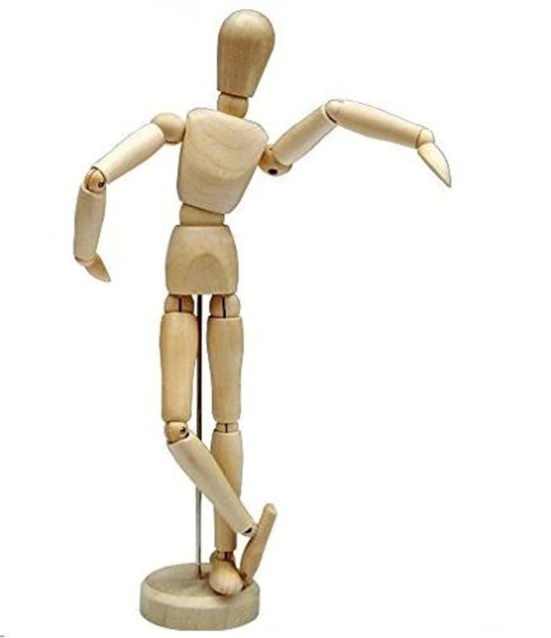 Maniquí HSOMiD de Madera Articulado 30 cm para Artistas