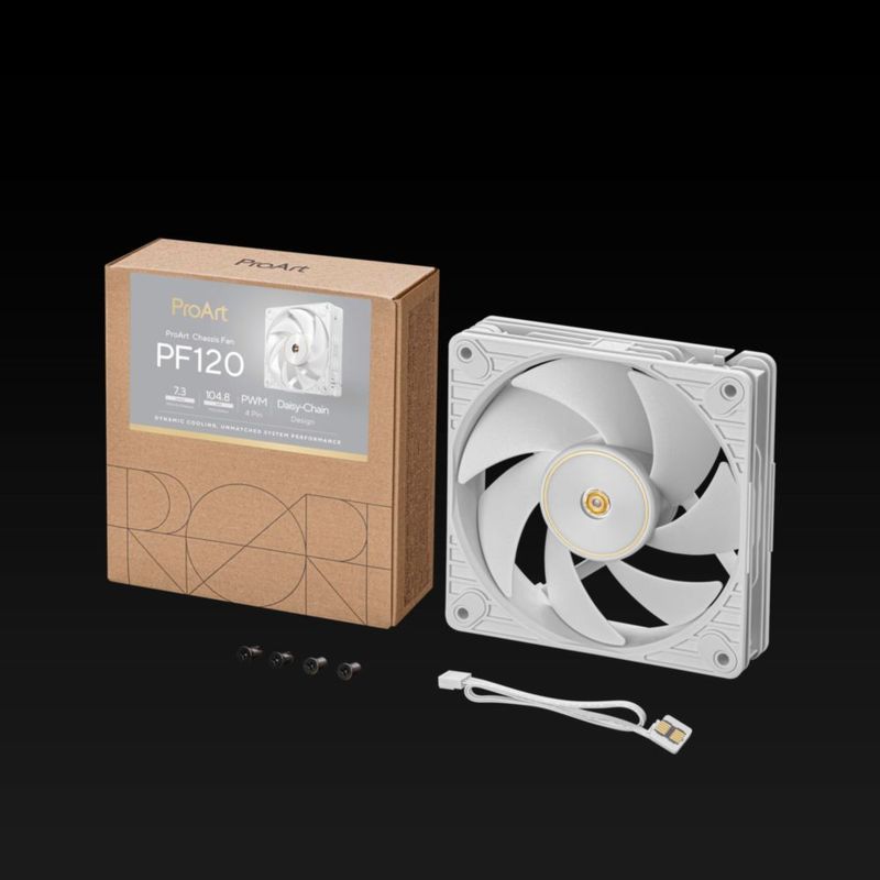 Ventilador ASUS ProArt PF120 120 mm 3000 RPM Blanco PWM