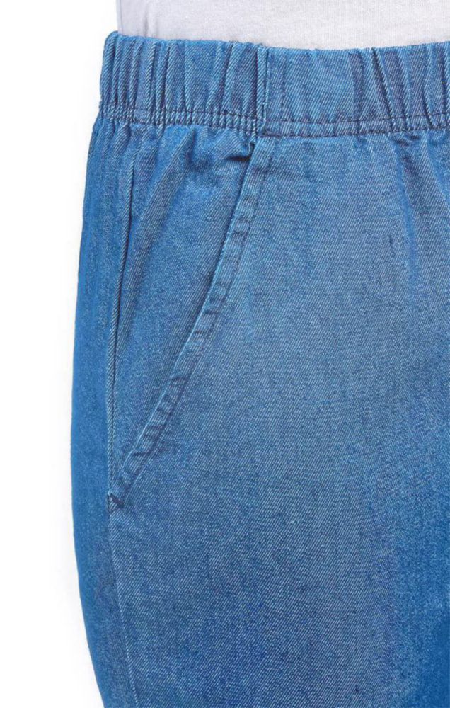 PANTALONES EOM Chambray M Cintura Elástica y Bolsillos Laterales