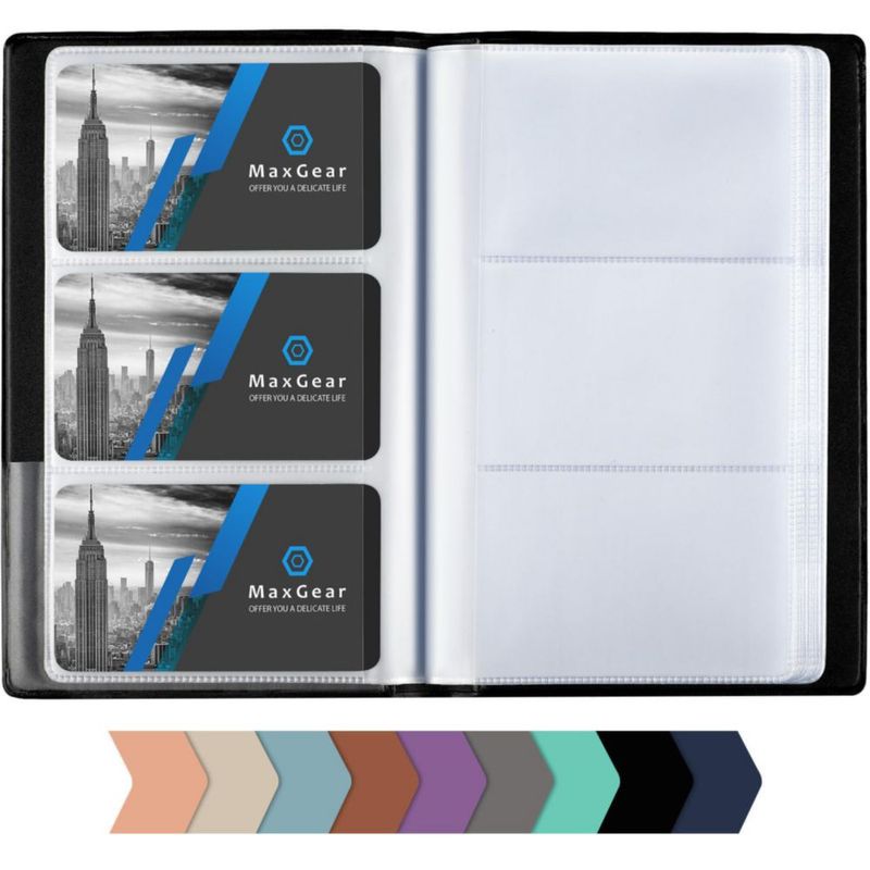 Organizador de Tarjetas de Presentación MaxGear 240 Negro