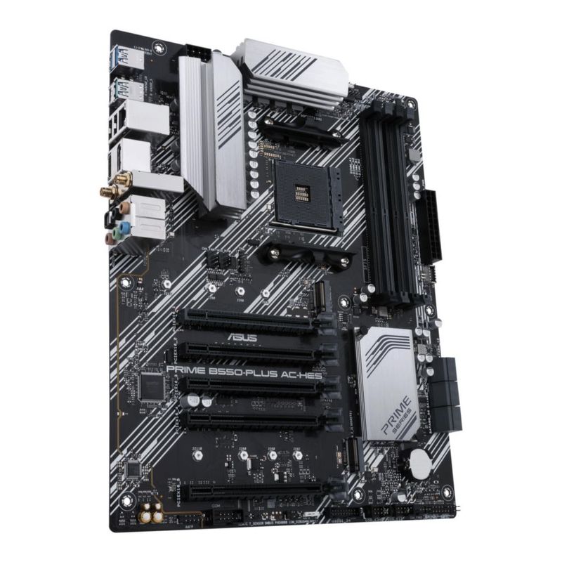 Placa madre ASUS Prime B550-PLUS AC-HES AMD AM4 (Ryzen de tercera generación)