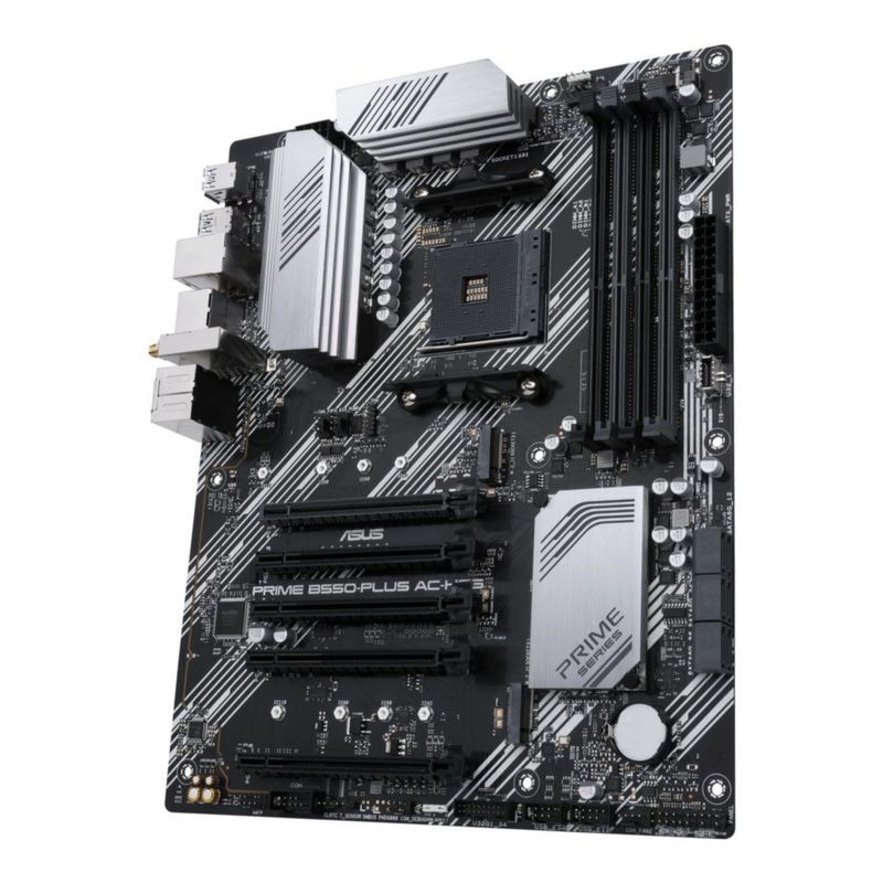 Placa madre ASUS Prime B550-PLUS AC-HES AMD AM4 (Ryzen de tercera generación)