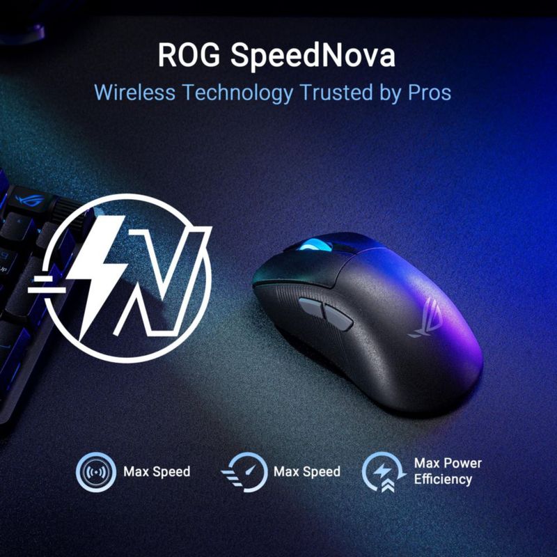 Ratón para juegos ASUS ROG Keris II Ace Wireless 54 g negro