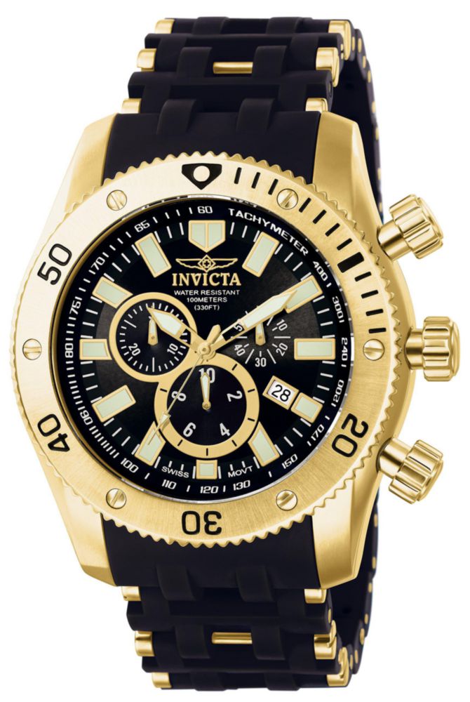 Reloj Invicta 0140 Sea Spider 50mm con Revestimiento Iónico Dorado