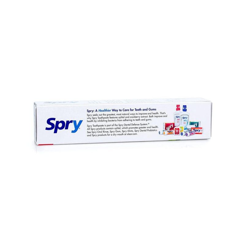 Pasta de dientes Spry con xilitol para blanquear los dientes 150 ml sin flúor