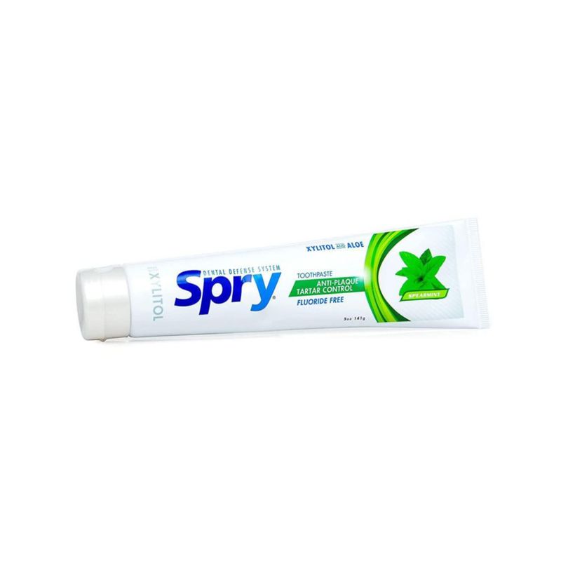 Pasta de dientes Spry con xilitol para blanquear los dientes 150 ml sin flúor