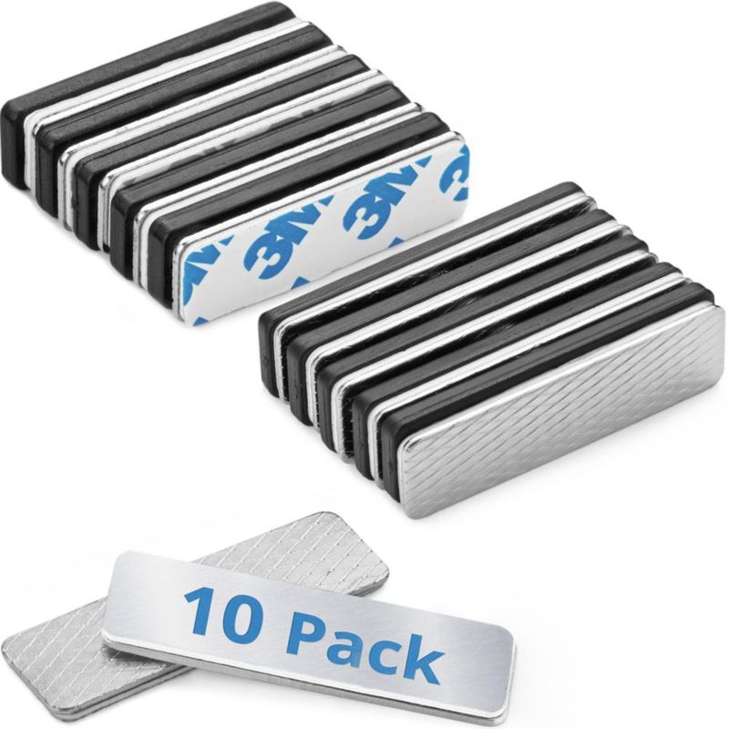 Imanes para gafetes EcoEarth 44x12 mm paquete de 10