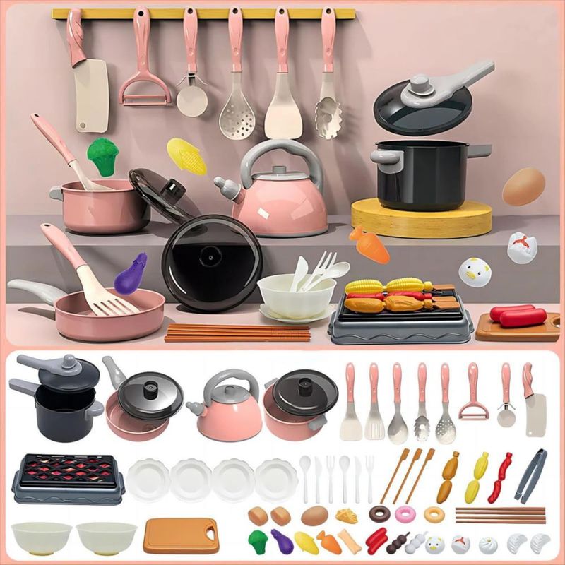 Juego de Cocina Winbar 61 piezas rosa