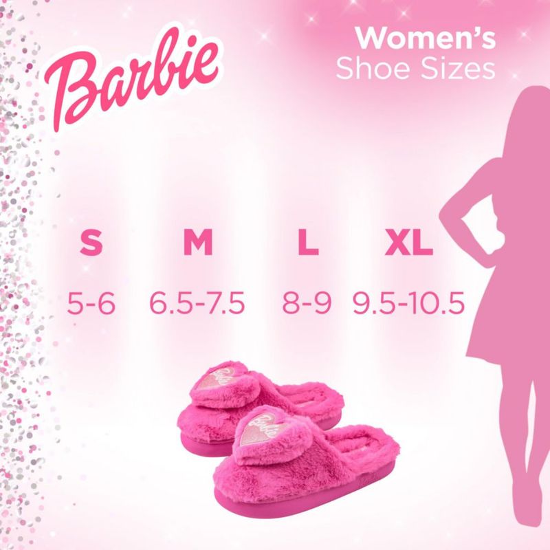 Pantuflas Barbie de Peluche Suave para Mujer Uso Interior y Exterior