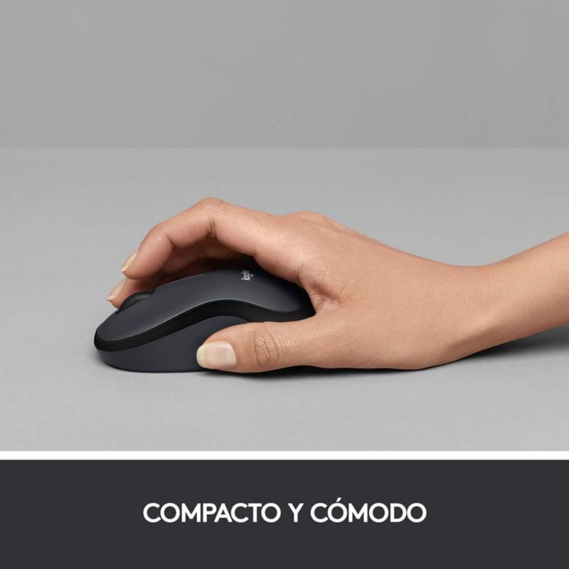 Ratón Logitech M220 Silent Inalámbrico 2.4 GHz Blanco Roto