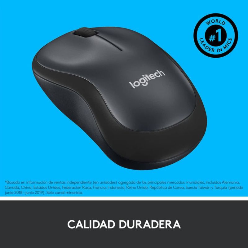 Ratón Logitech M220 Silent Inalámbrico 2.4 GHz Blanco Roto