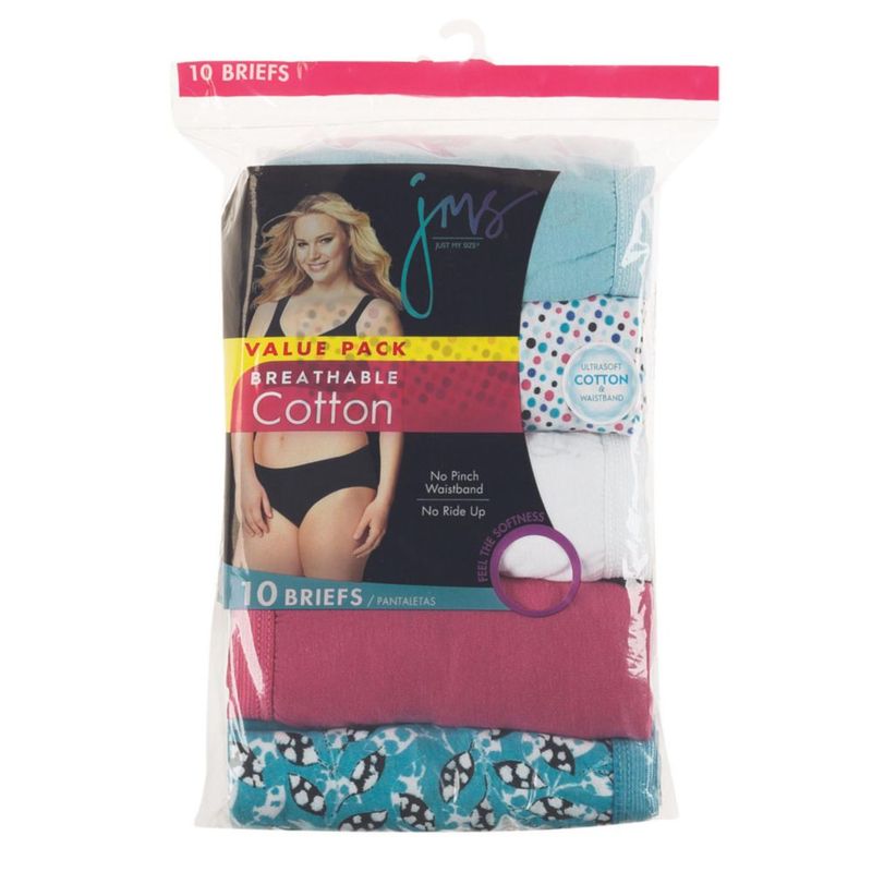 Bragas Hanes talla plus paquete de 10 surtidas