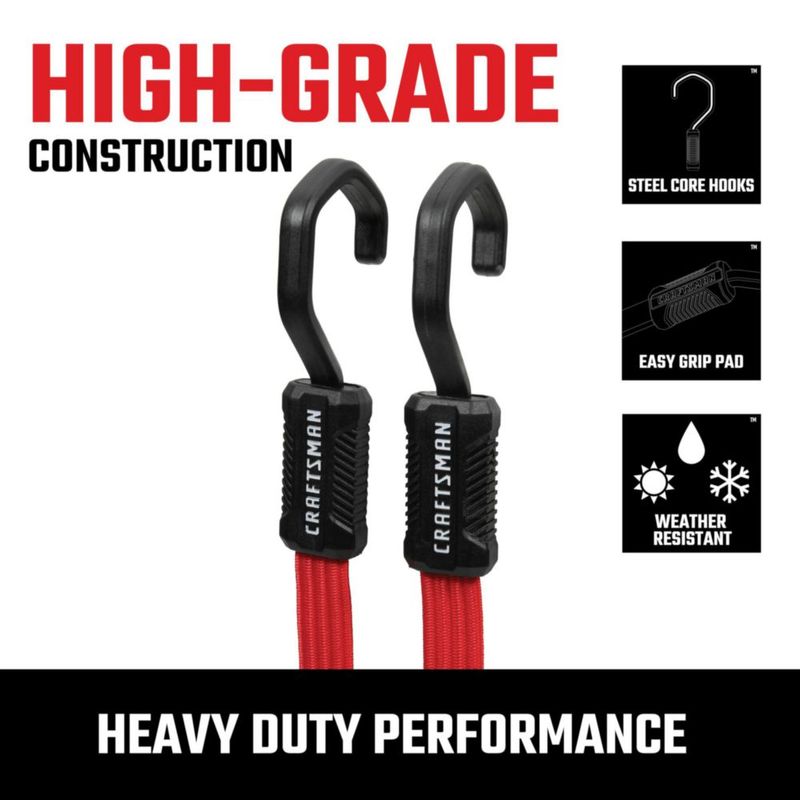 Correas de cuerda elástica CRAFTSMAN CMXAZBS300024 61 cm Pack de 32