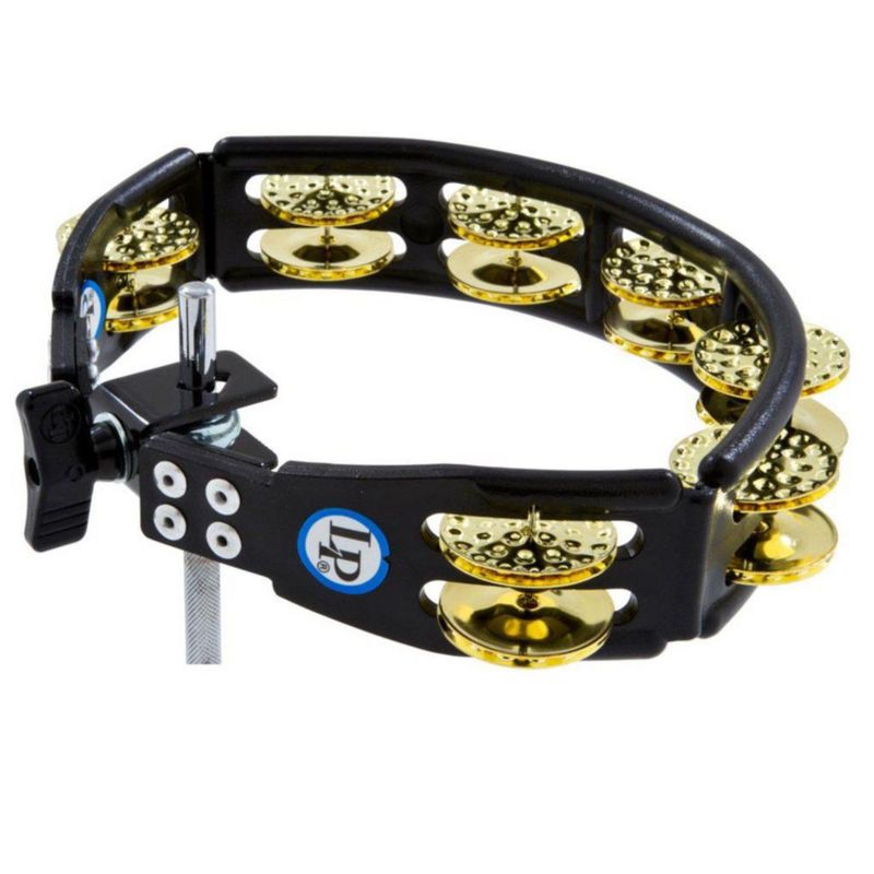 Tambourine Latin Percussion LP179 Cyclops con jingles de latón con hoyuelos