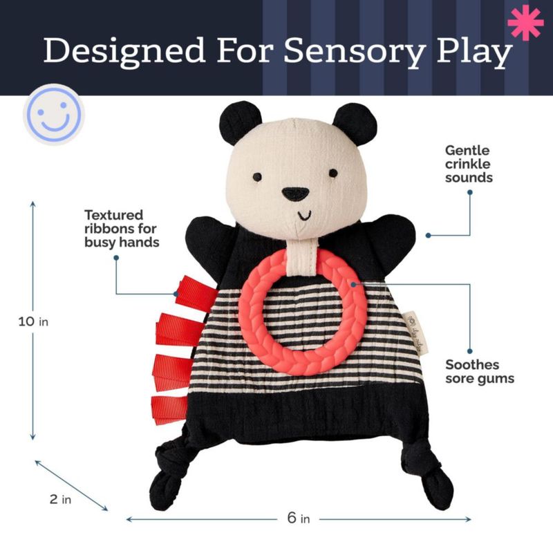 Mordedor Itzy Ritzy Panda 0+ Meses - Juguete con Sonido Crujiente