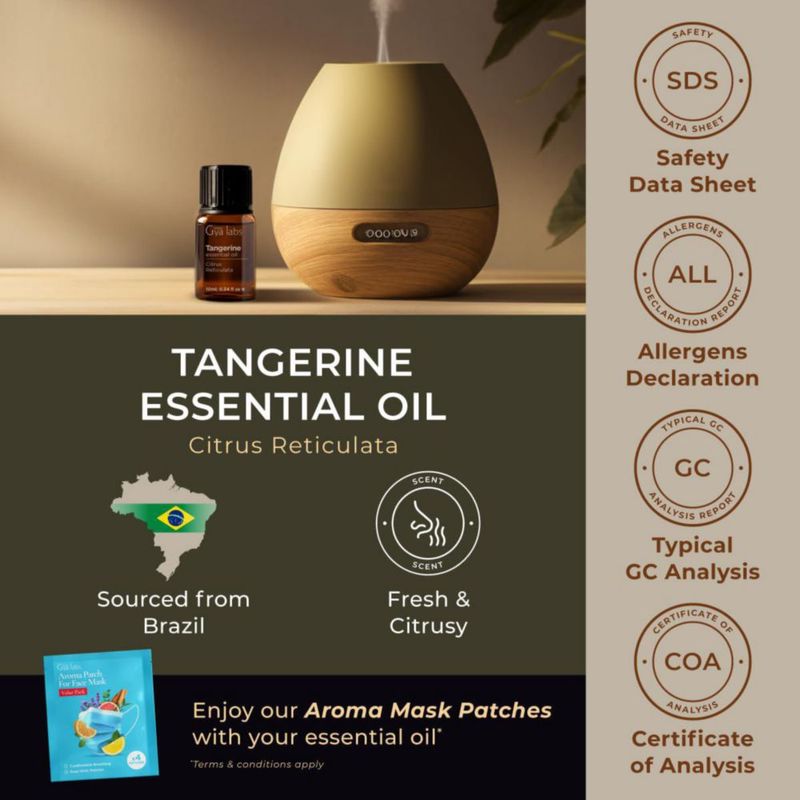 Aceite esencial de mandarina Gya Labs 10 ml - Aromaterapia