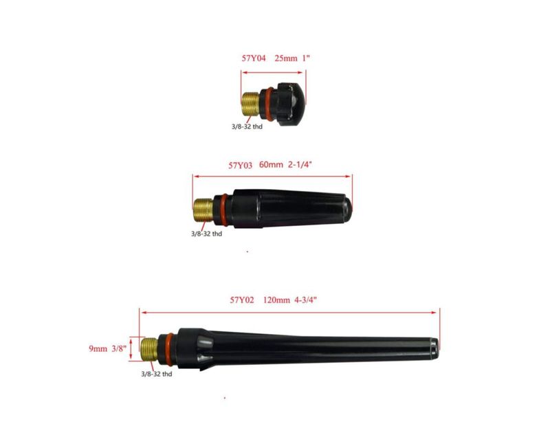 Kit de lentes de gas RIVERWELD 17GL 10N 53N 16 piezas