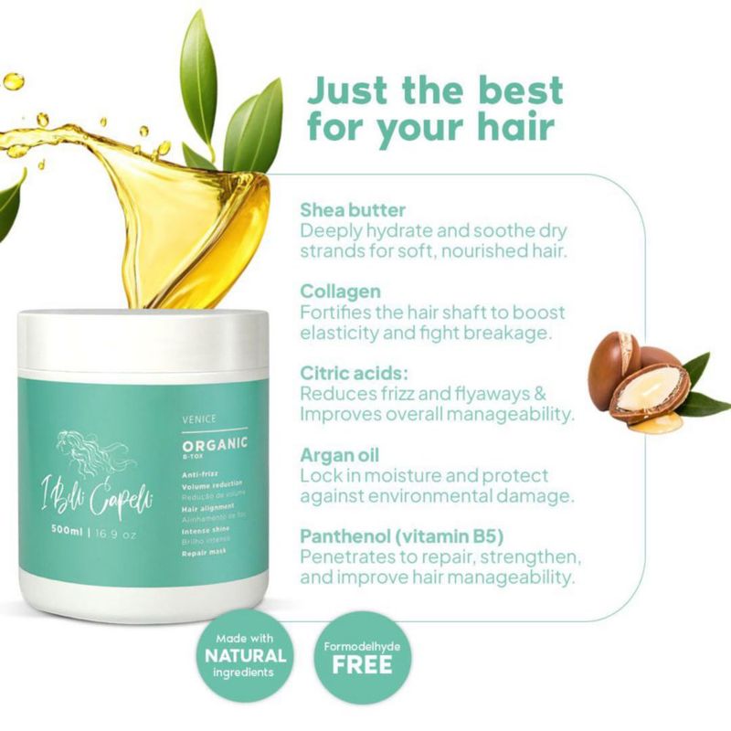 Tratamiento Capilar I Belli Capelli Venice Botox 500 ml