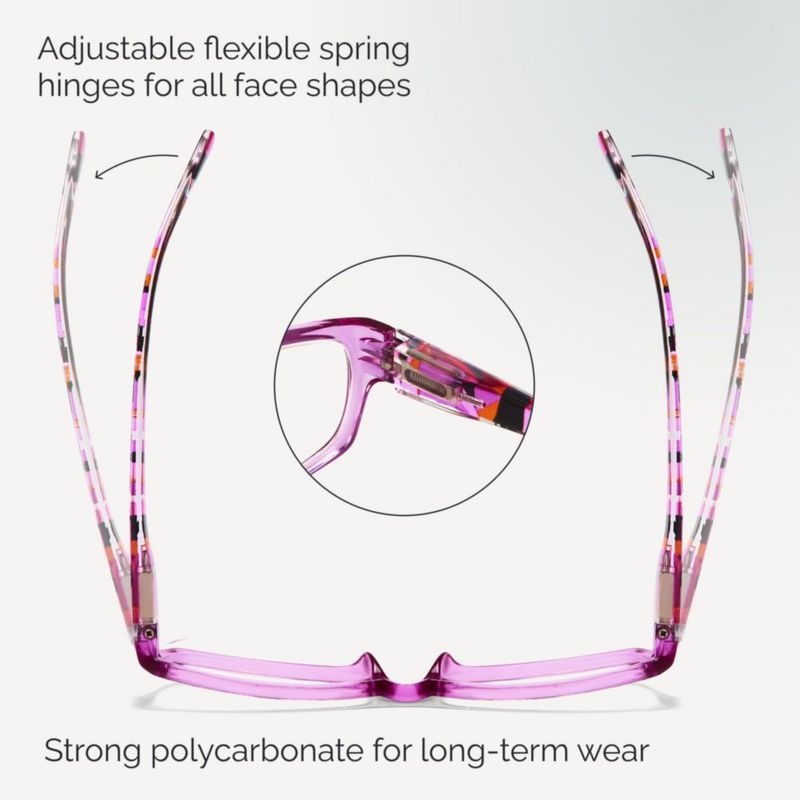Gafas de Lectura Gaoye 15x Pack de 5 con Luz Azul para Mujeres