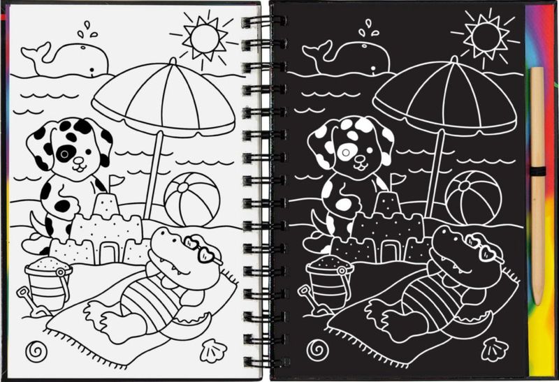 Libro PETER PAUPER PRESS Scratch & Sketch Animales Acogedores