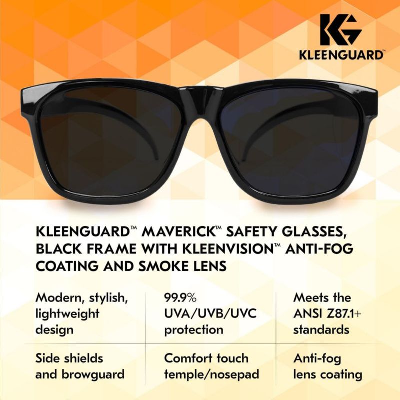 Gafas de seguridad KLEENGUARD V30 Maverick 56569 Smoke Lens