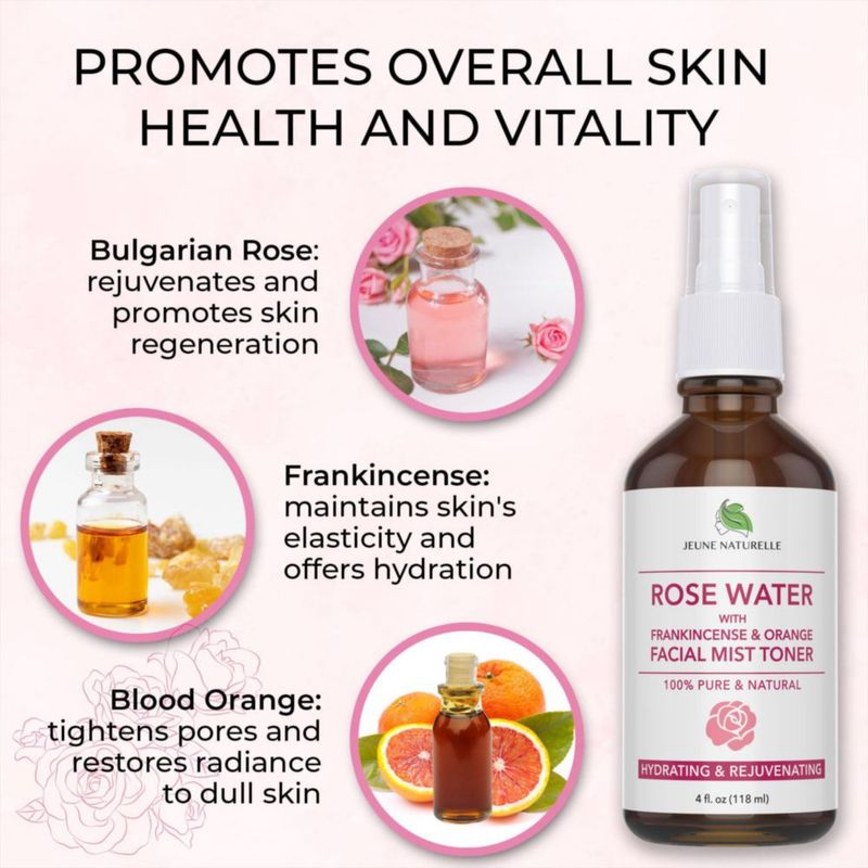 Spray de Agua de Rosas Jeune Naturelle 118 ml Bruma Facial