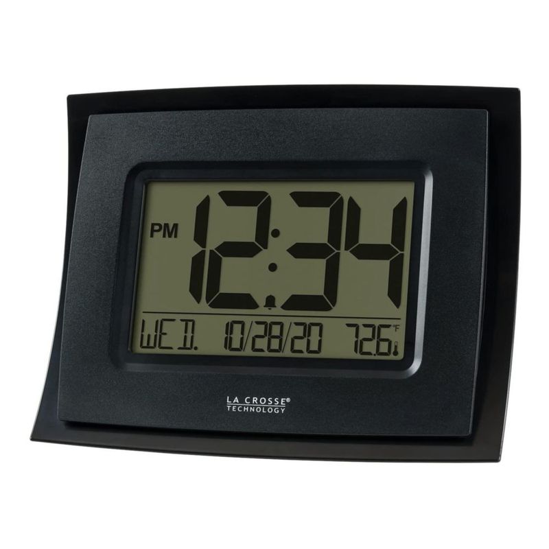 Reloj digital La Crosse WT-8002U-B-INT con temperatura interior