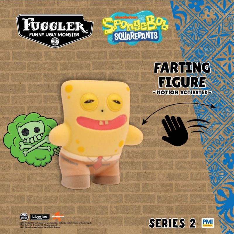 Figura P.M.I. Fuggler Serie 2 con sonidos de pedos activados por sensor