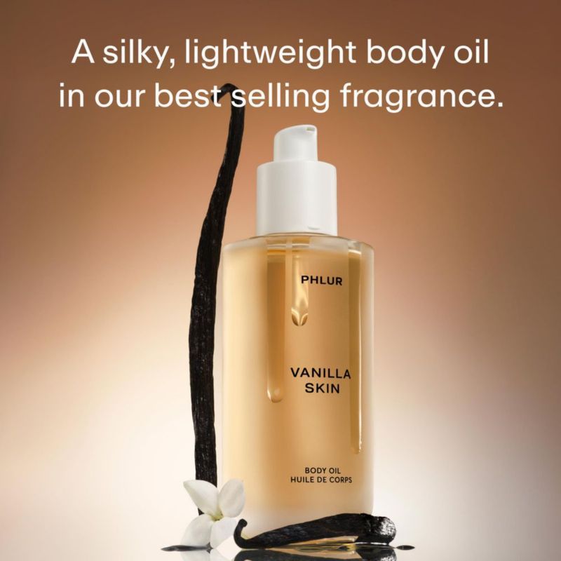 Aceite Corporal PHLUR Vanilla Skin ligero 120 ml