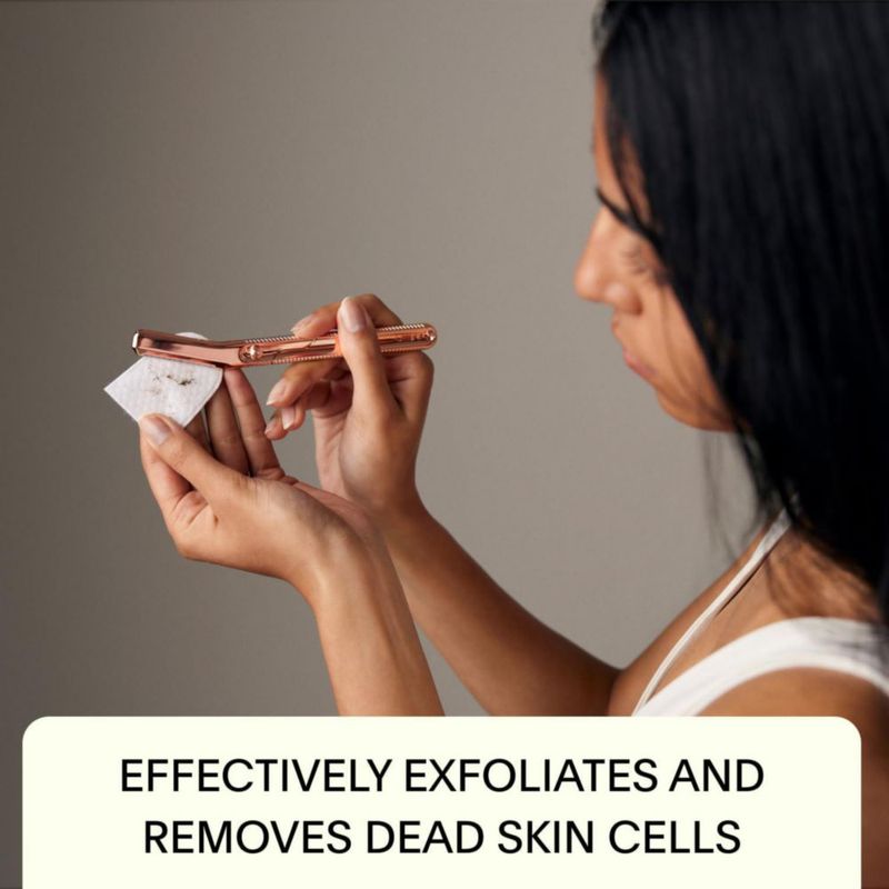 Kit Dermaplaner Leaf Shave Navaja Metálica Cromada