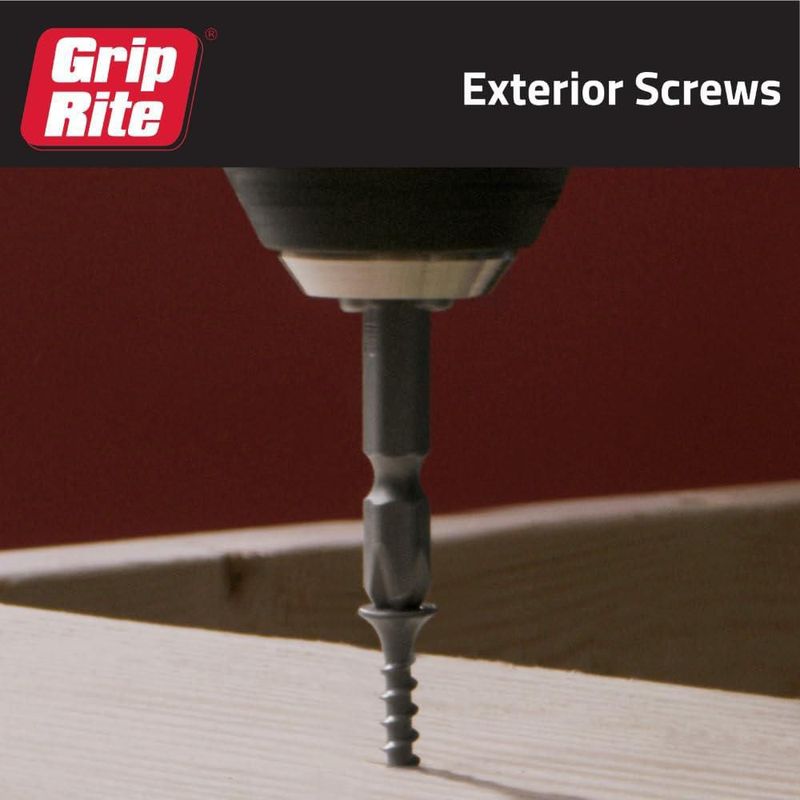 Tornillos de cubierta Grip-Rite PTN4S1 PG10 rosca gruesa de 102 cm